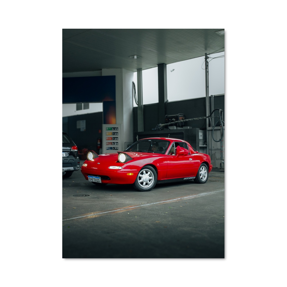 Poster Rouge passion ouvertes